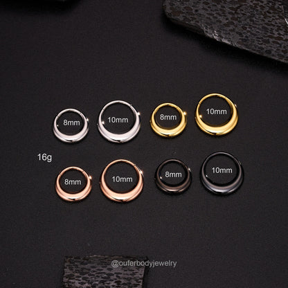 Lunar Bold Septum Clicker – Sculpted Shine for Unapologetic Style